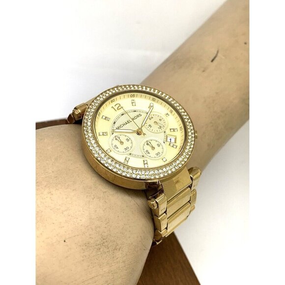 Michael Kors Women\'s Watch MK5354 Parker Gemmed Quartz 39mm Gold Stainless Steel main image 14